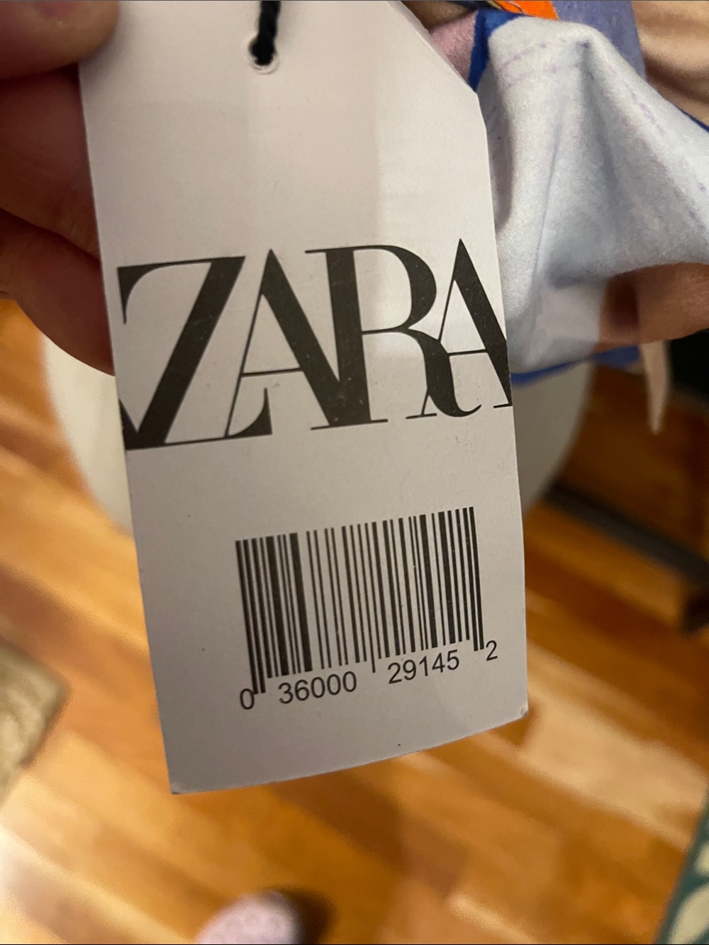 Zara Multicolor Abstract Shell-Trim Crop Top - Picture 7 of 10